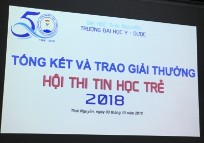 Tổng kết v&agrave; trao giải Hội thi tin học trẻ năm 2018